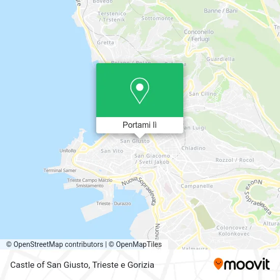Mappa Castle of San Giusto