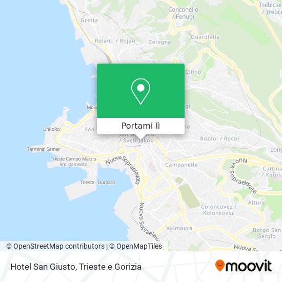 Mappa Hotel San Giusto