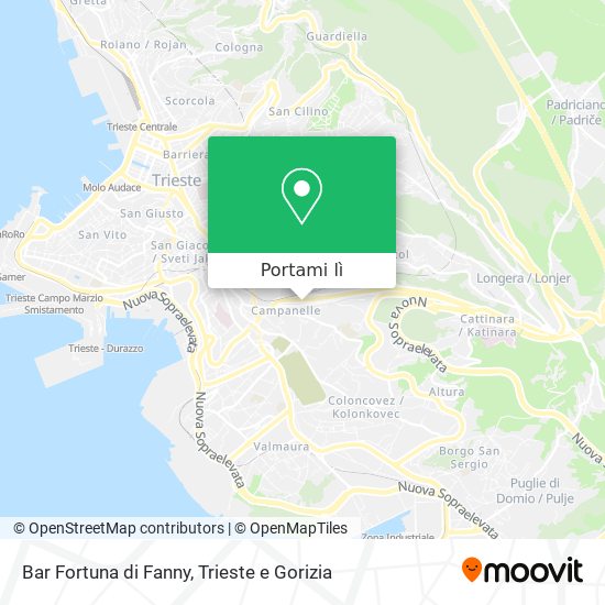 Mappa Bar Fortuna di Fanny