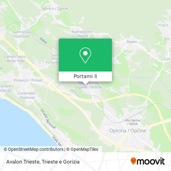 Mappa Avalon Trieste