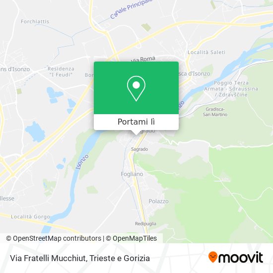 Mappa Via Fratelli Mucchiut
