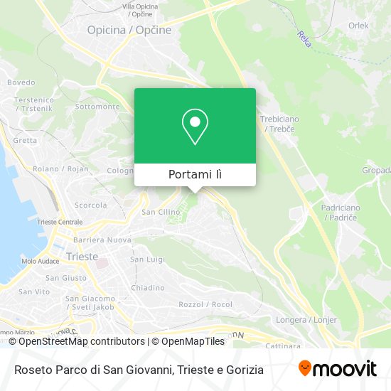 Mappa Roseto Parco di San Giovanni