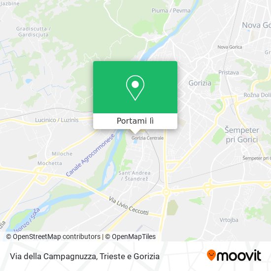 Mappa Via della Campagnuzza