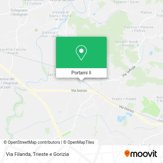 Mappa Via Filanda