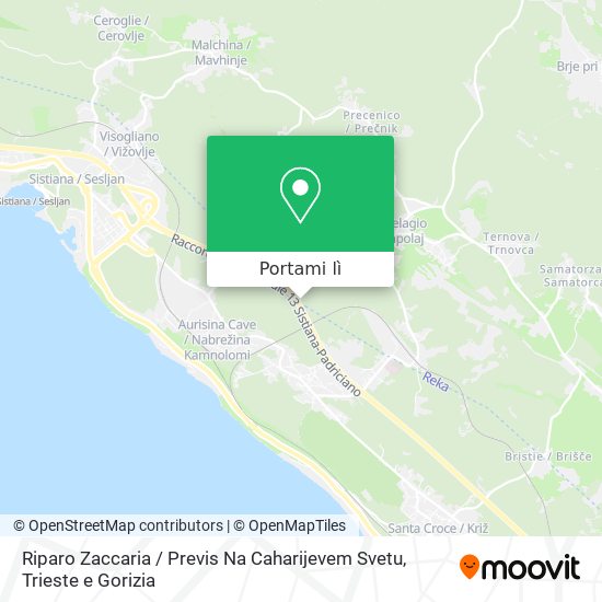 Mappa Riparo Zaccaria / Previs Na Caharijevem Svetu
