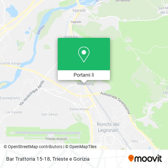Mappa Bar Trattoria 15-18