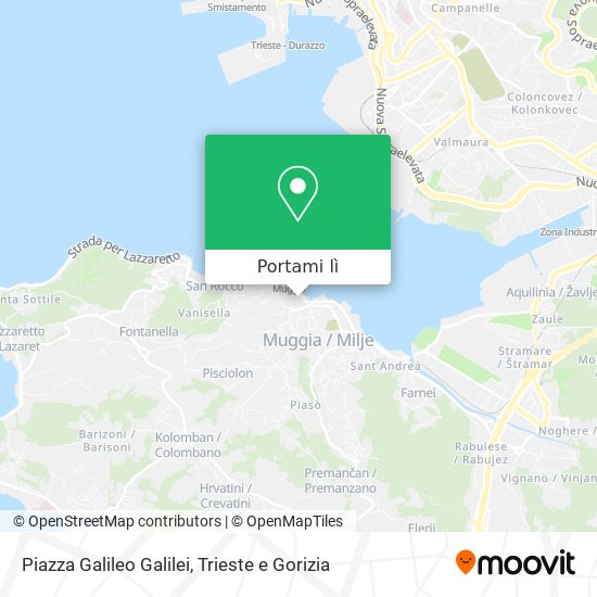 Mappa Piazza Galileo Galilei