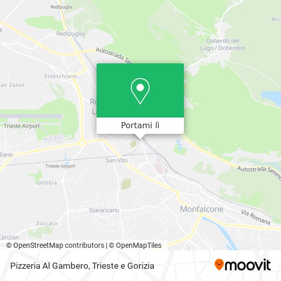 Mappa Pizzeria Al Gambero