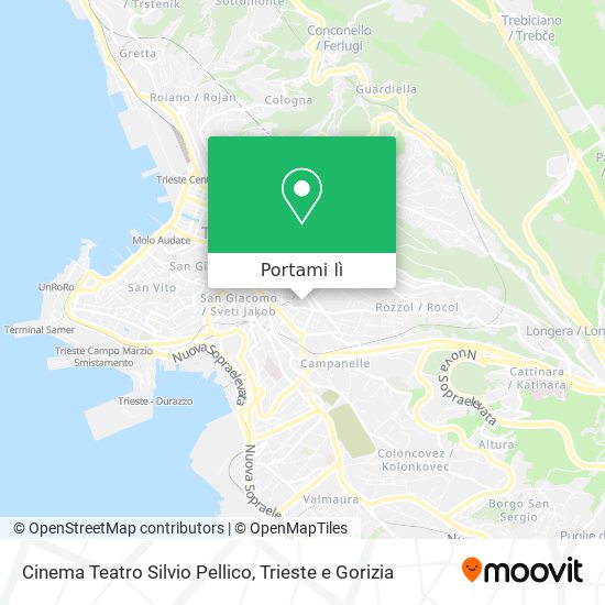 Mappa Cinema Teatro Silvio Pellico