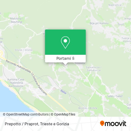 Mappa Prepotto / Praprot
