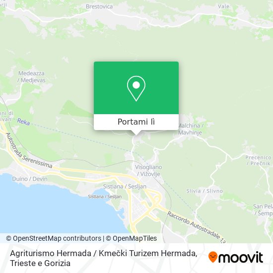 Mappa Agriturismo Hermada / Kmečki Turizem Hermada