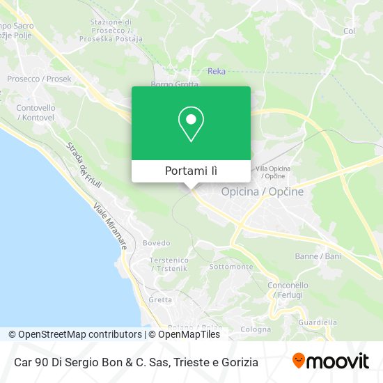 Mappa Car 90 Di Sergio Bon & C. Sas
