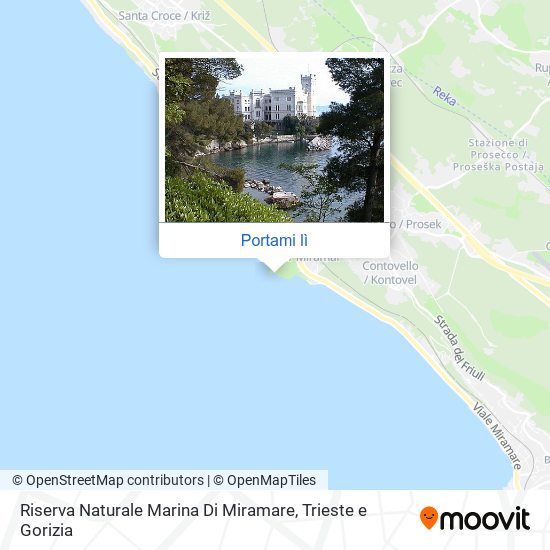 Mappa Riserva Naturale Marina Di Miramare