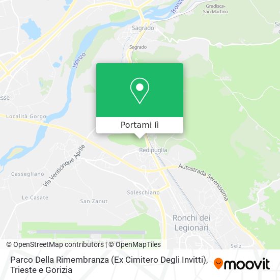 Mappa Parco Della Rimembranza (Ex Cimitero Degli Invitti)