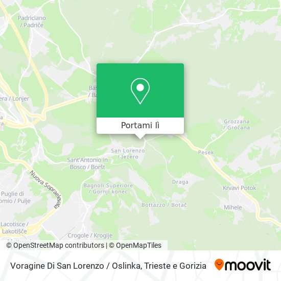 Mappa Voragine Di San Lorenzo / Oslinka