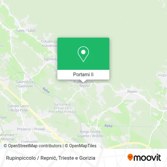 Mappa Rupinpiccolo / Repnič