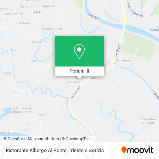 Mappa Ristorante Albergo Al Ponte