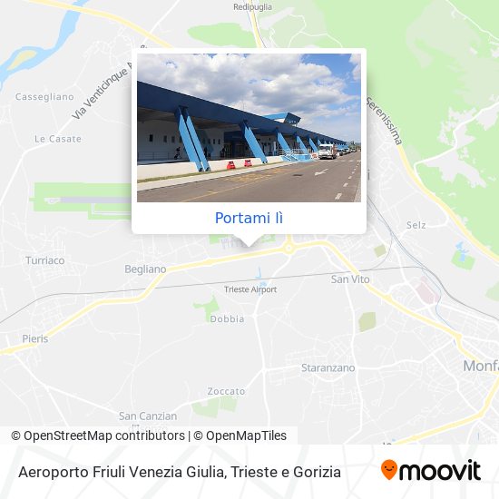 Mappa Aeroporto Friuli Venezia Giulia