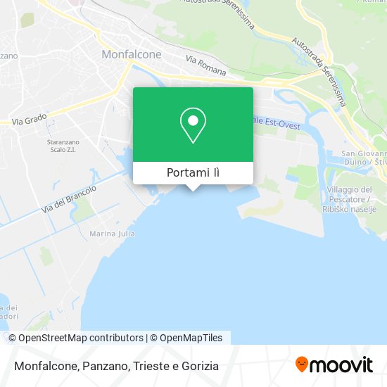 Mappa Monfalcone, Panzano