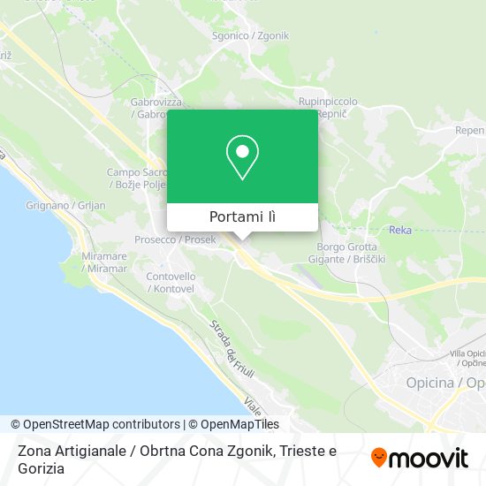 Mappa Zona Artigianale / Obrtna Cona Zgonik