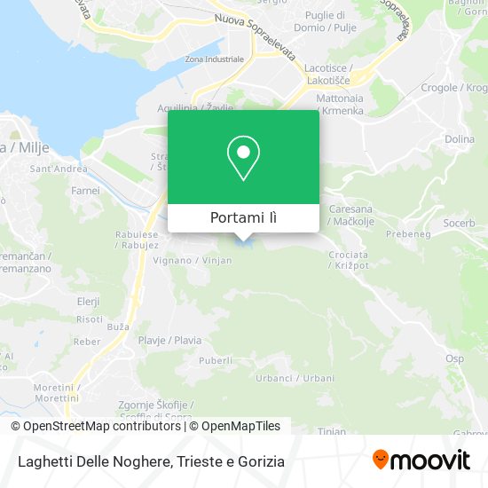 Mappa Laghetti Delle Noghere