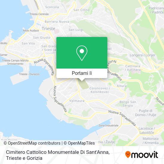 Mappa Cimitero Cattolico Monumentale Di Sant'Anna