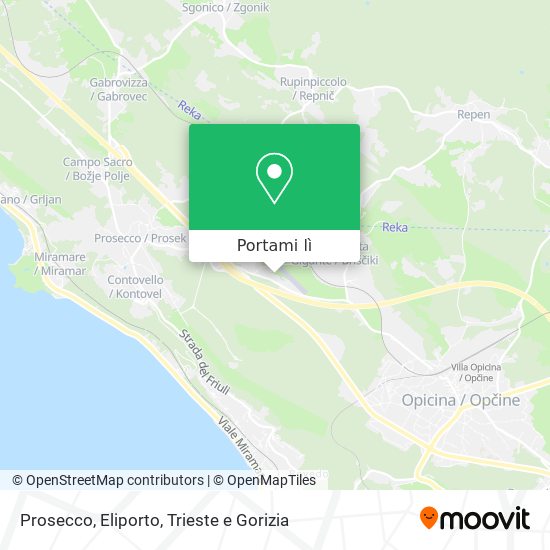Mappa Prosecco, Eliporto