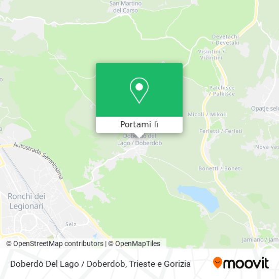Mappa Doberdò Del Lago / Doberdob