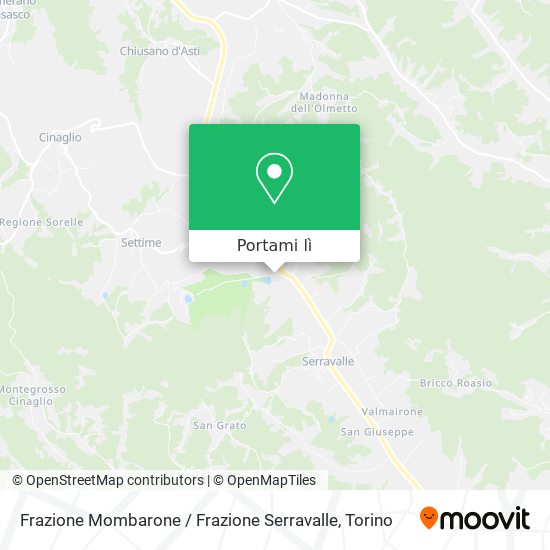 Mappa Frazione Mombarone / Frazione Serravalle