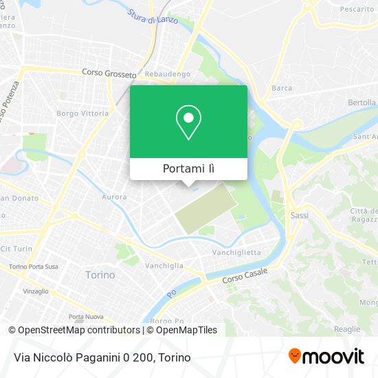 Mappa Via Niccolò Paganini  0 200