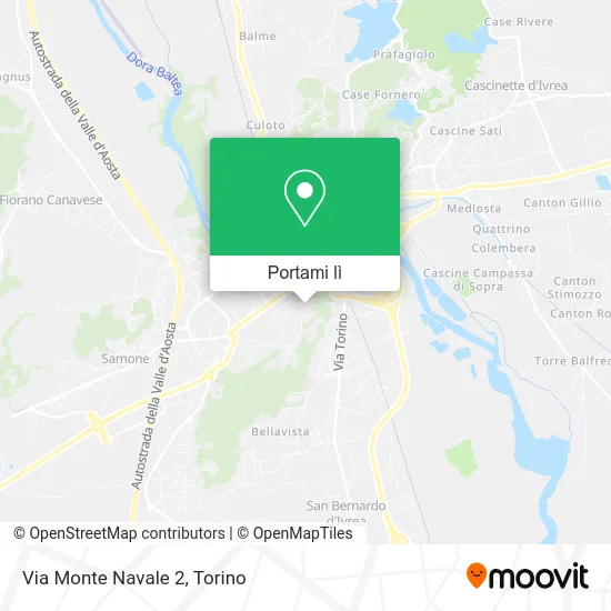 Mappa Via Monte Navale  2