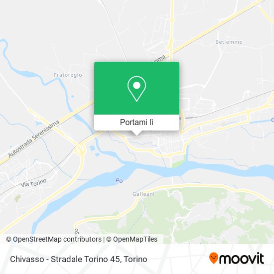 Mappa Chivasso - Stradale Torino 45