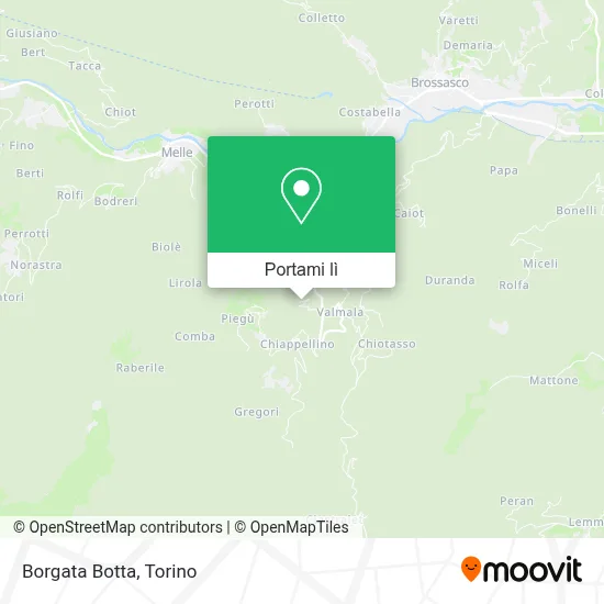 Mappa Borgata Botta