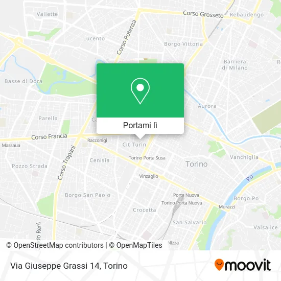 Mappa Via Giuseppe Grassi  14