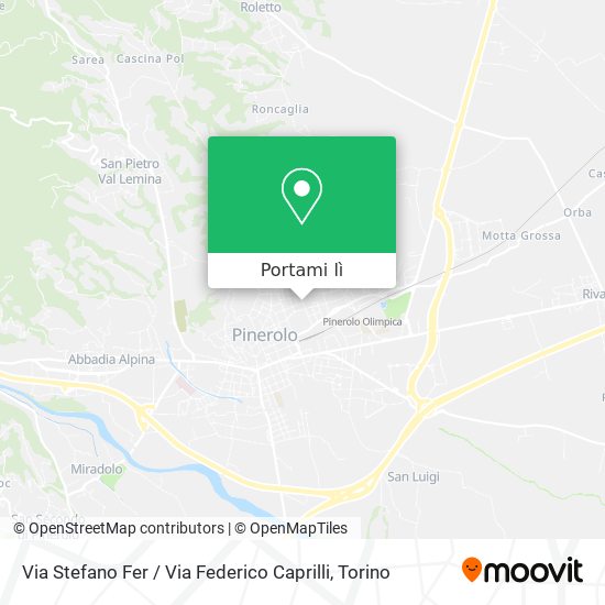 Mappa Via Stefano Fer / Via Federico Caprilli