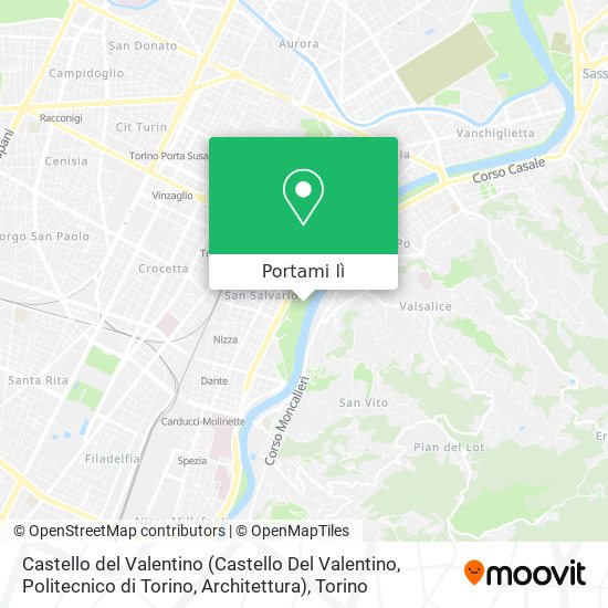 Mappa Castello del Valentino (Castello Del Valentino, Politecnico di Torino, Architettura)