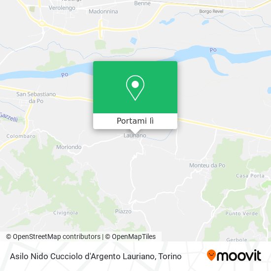Mappa Asilo Nido Cucciolo d'Argento Lauriano