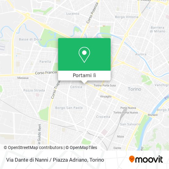 Mappa Via Dante di Nanni / Piazza Adriano