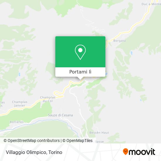 Mappa Villaggio Olimpico