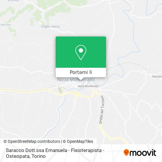 Mappa Saracco Dott.ssa Emanuela - Fisioterapista - Osteopata