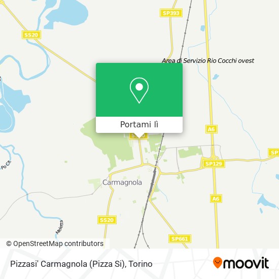 Mappa Pizzasi' Carmagnola (Pizza Si)