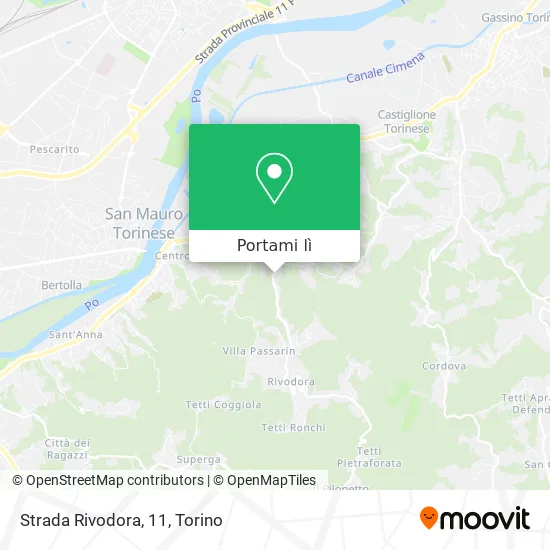 Mappa Strada Rivodora, 11