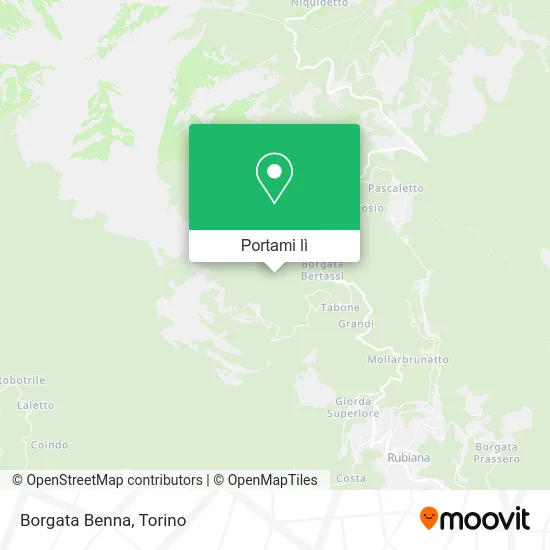 Mappa Borgata Benna