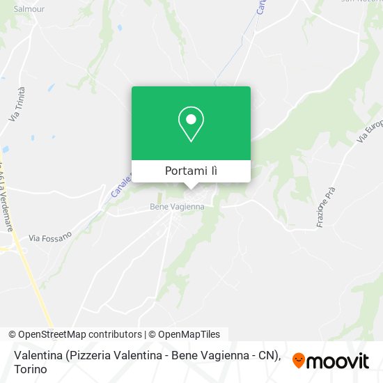 Mappa Valentina (Pizzeria Valentina - Bene Vagienna - CN)