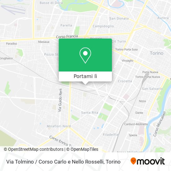 Mappa Via Tolmino / Corso Carlo e Nello Rosselli