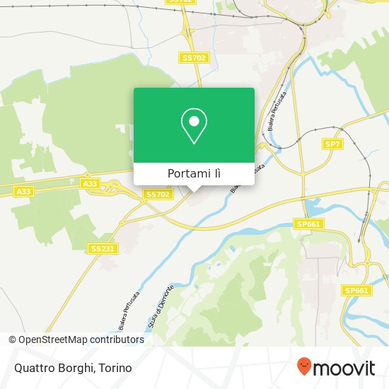 Mappa Quattro Borghi