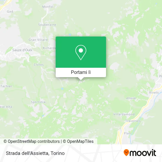 Mappa Strada dell'Assietta