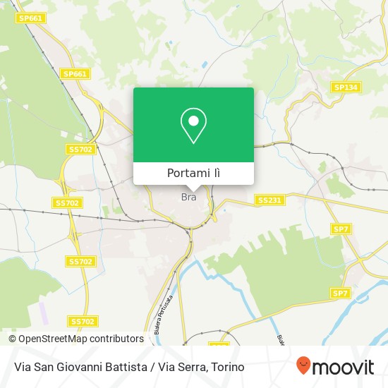 Mappa Via San Giovanni Battista / Via Serra