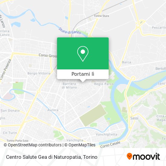 Mappa Centro Salute Gea di Naturopatia