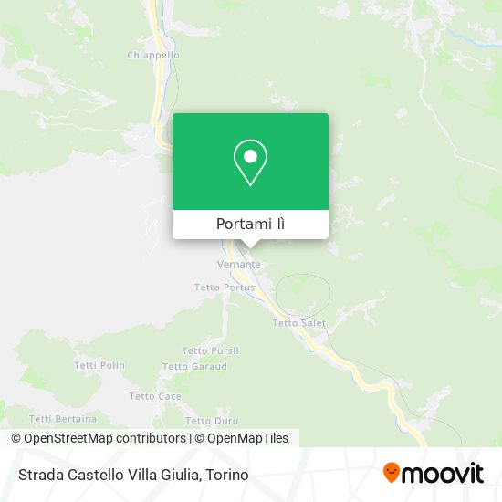 Mappa Strada Castello Villa Giulia